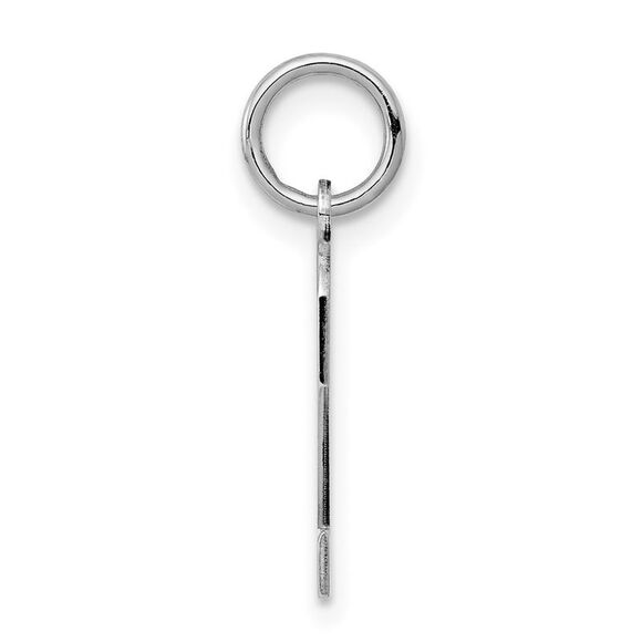 Sterling Silver, Athletic Collection, Small Polished Number 2 Pendant - Picture 2 of 5